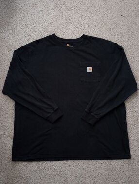 Carhartt Black Original Fit Long Sleeve 2XL